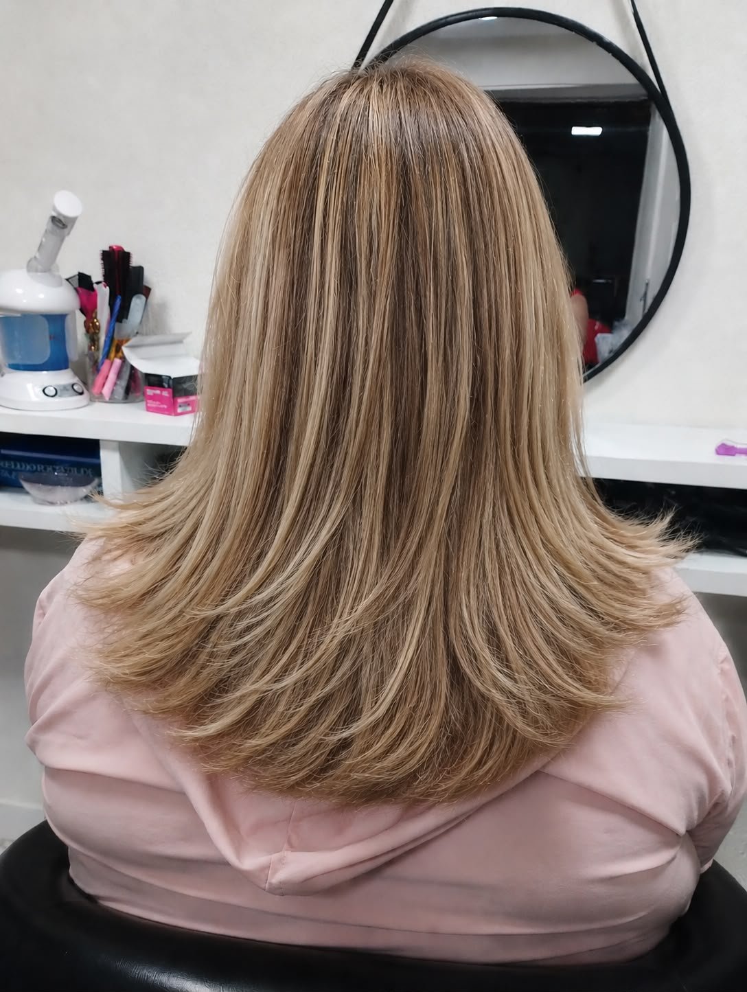 Resultado de mechas feitas na JM Beauty